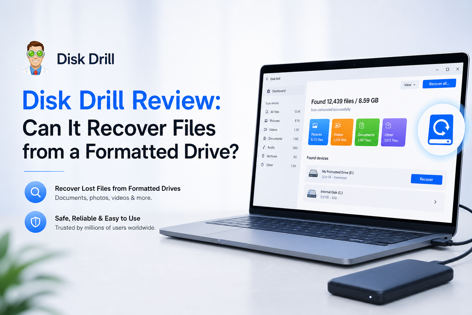 Disk Drill Review: Can It Recover Files from a Formatted Drive?