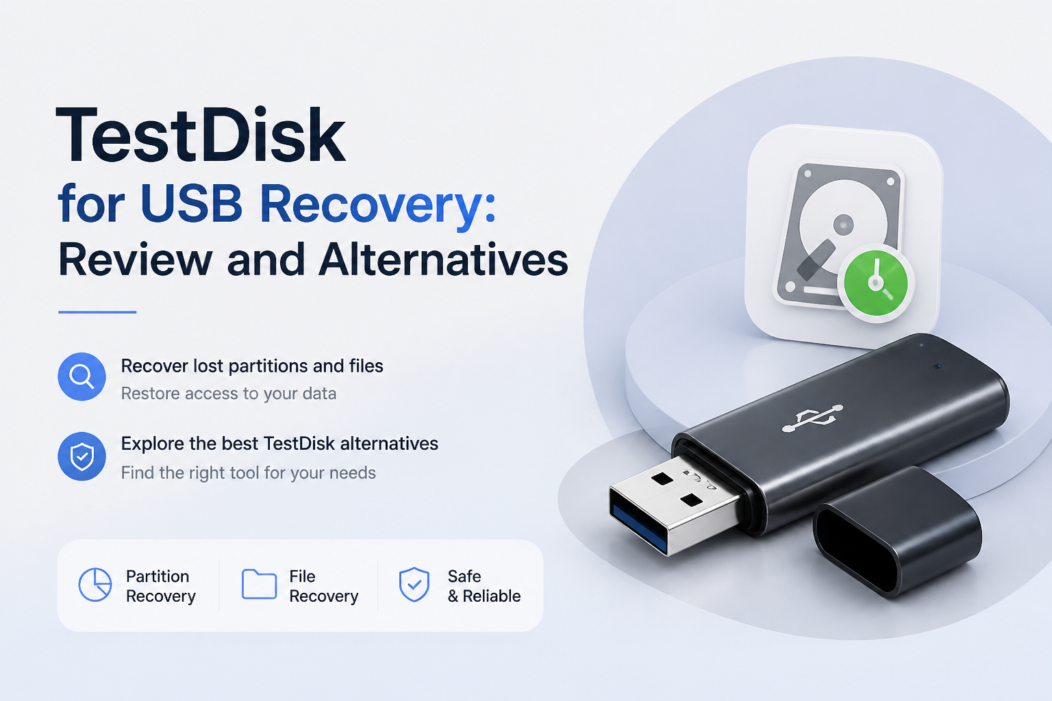 TestDisk for USB Recovery 2026: Review and Alternatives